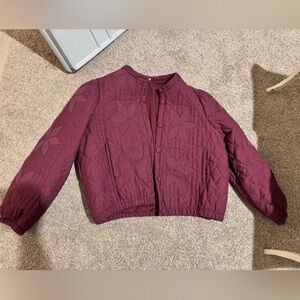 Women's Quilted Jacket in Burgundy